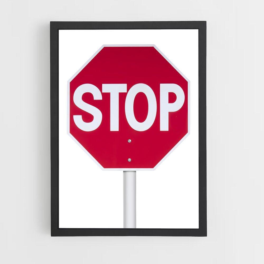 ap-stop sign-1 cadre Noir