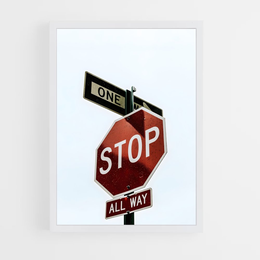 ap-stop sign-2 cadre Blanc