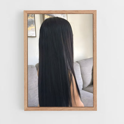ap-straight hair-6 cadre Bois clair