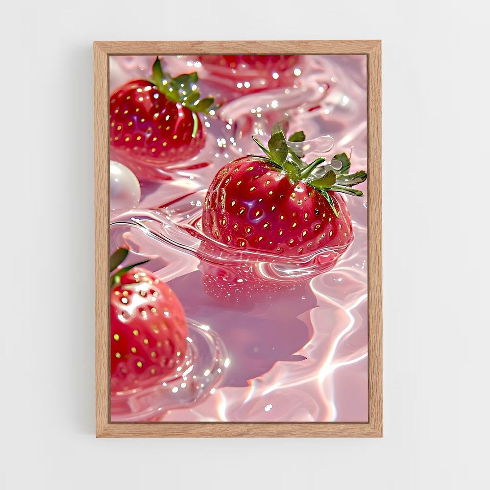 ap-strawberry-1 cadre Bois clair