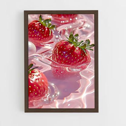 ap-strawberry-1 cadre Bois foncé