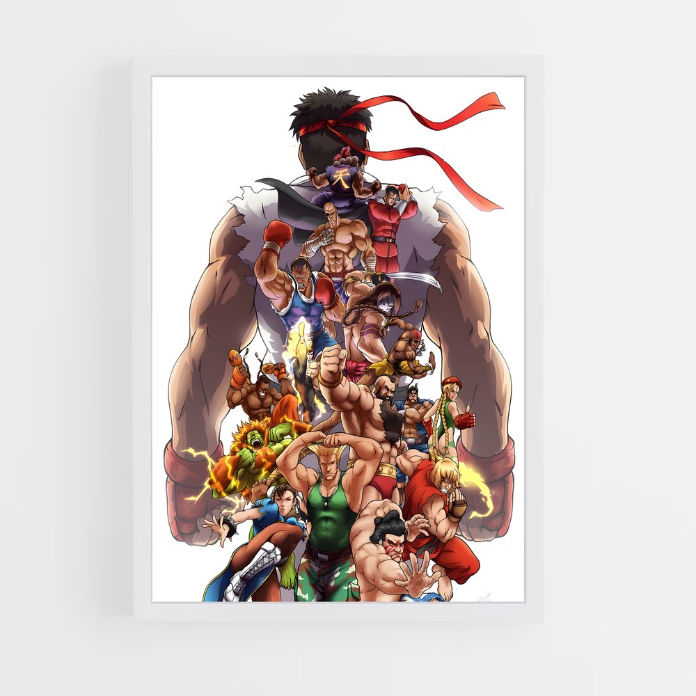 ap-street fighter-10 cadre Blanc