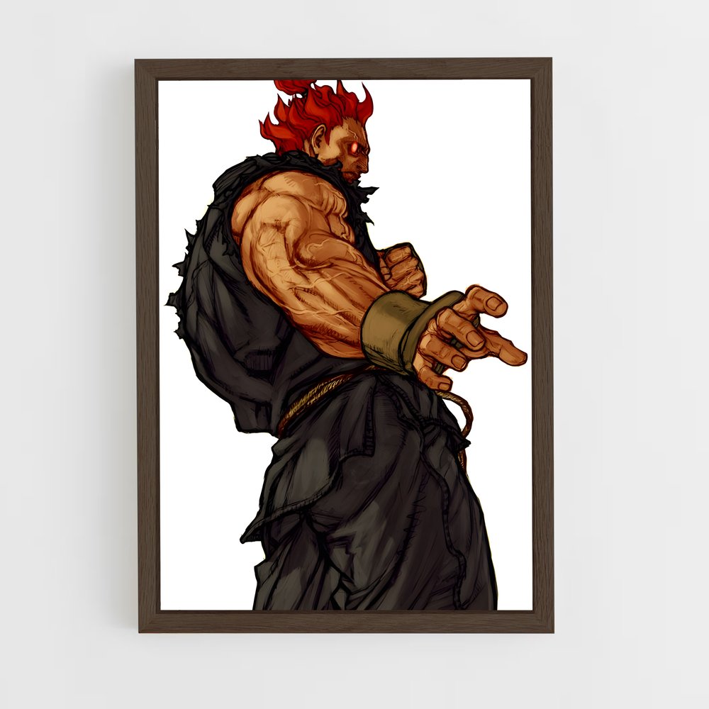 ap-street fighter-9 cadre Bois foncé