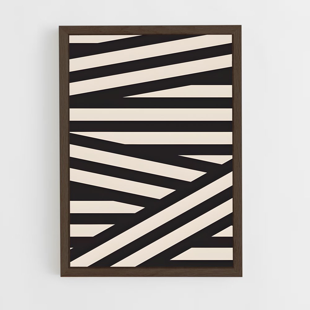 ap-stripes-7 cadre Bois foncé