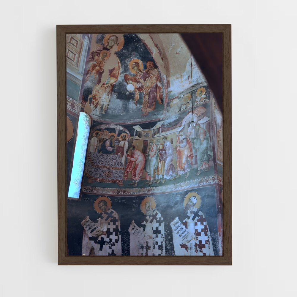 ap-studenica monastery-2 cadre Bois foncé