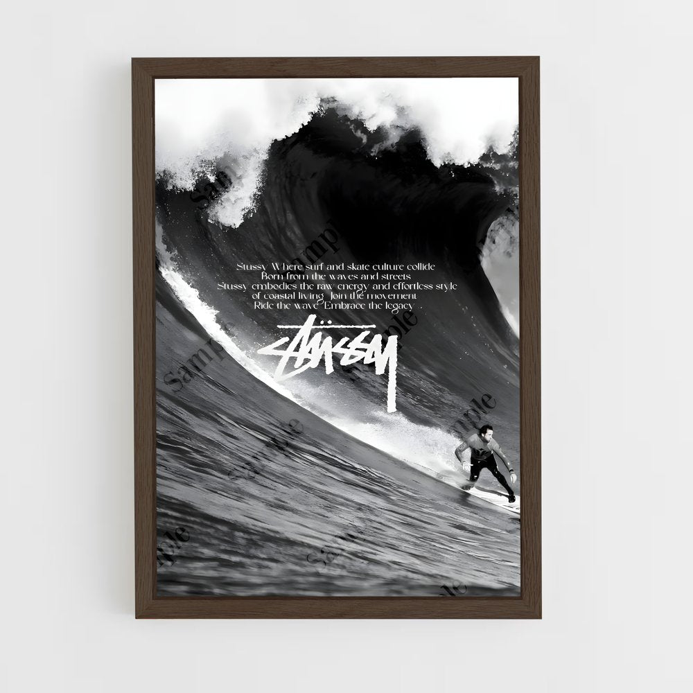 ap-stussy-1 cadre Bois foncé