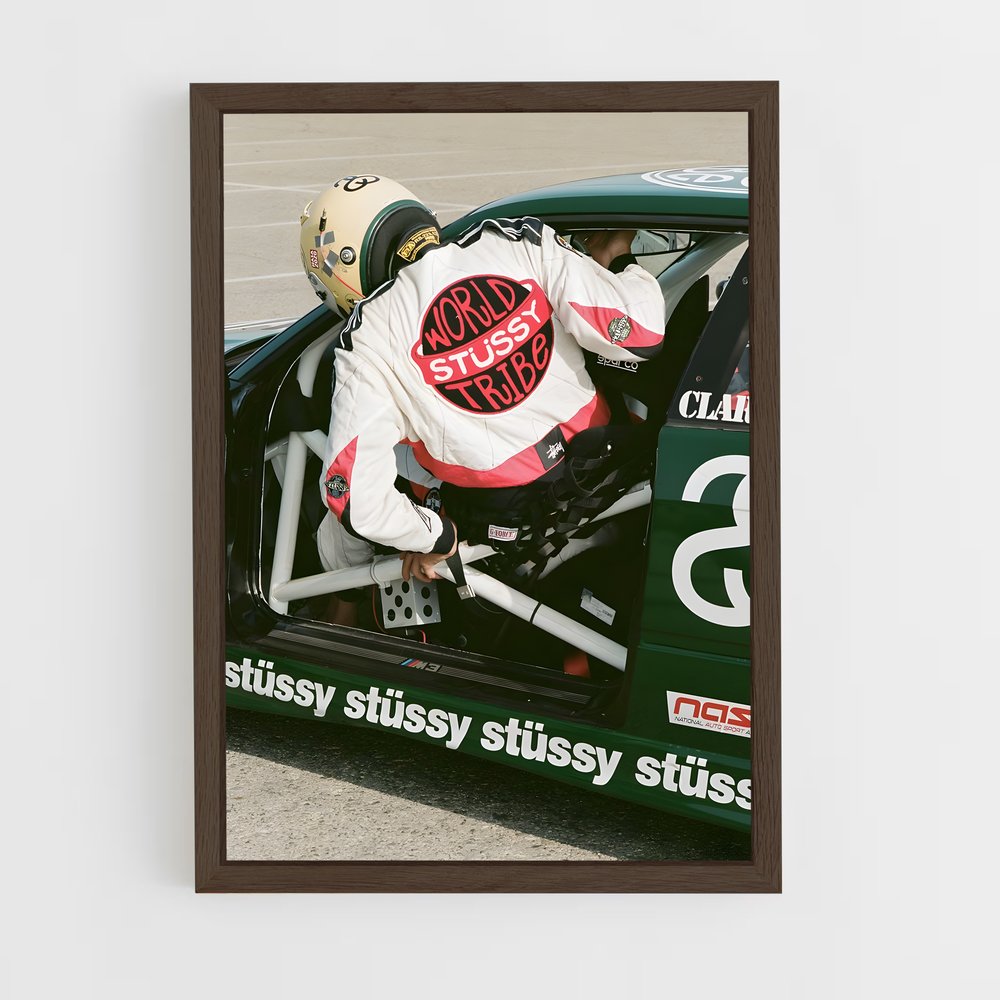 ap-stussy-3 cadre Bois foncé