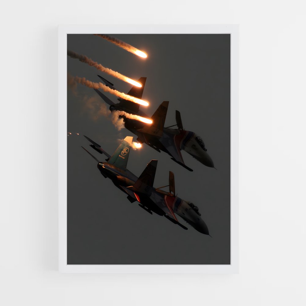 ap-su-27 flanker-1 cadre Blanc