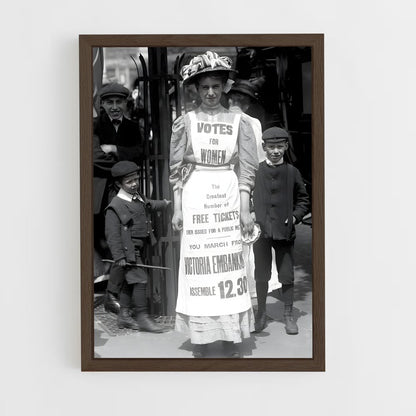 ap-suffragettes-4 cadre Bois foncé