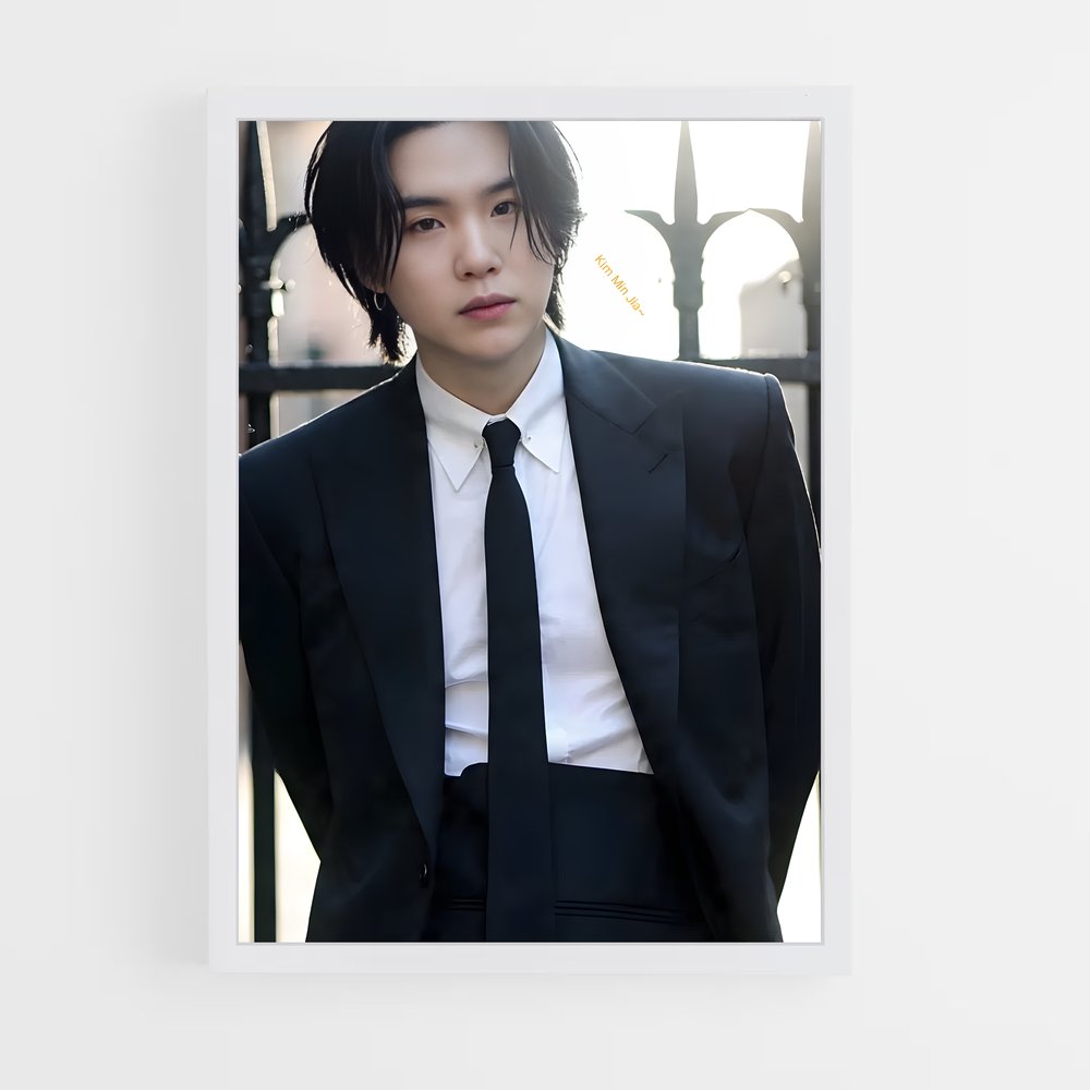 ap-suga bts-7 cadre Blanc