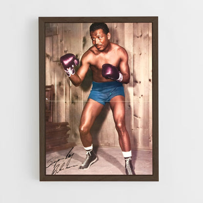 ap-sugar ray robinson-1 cadre Bois foncé