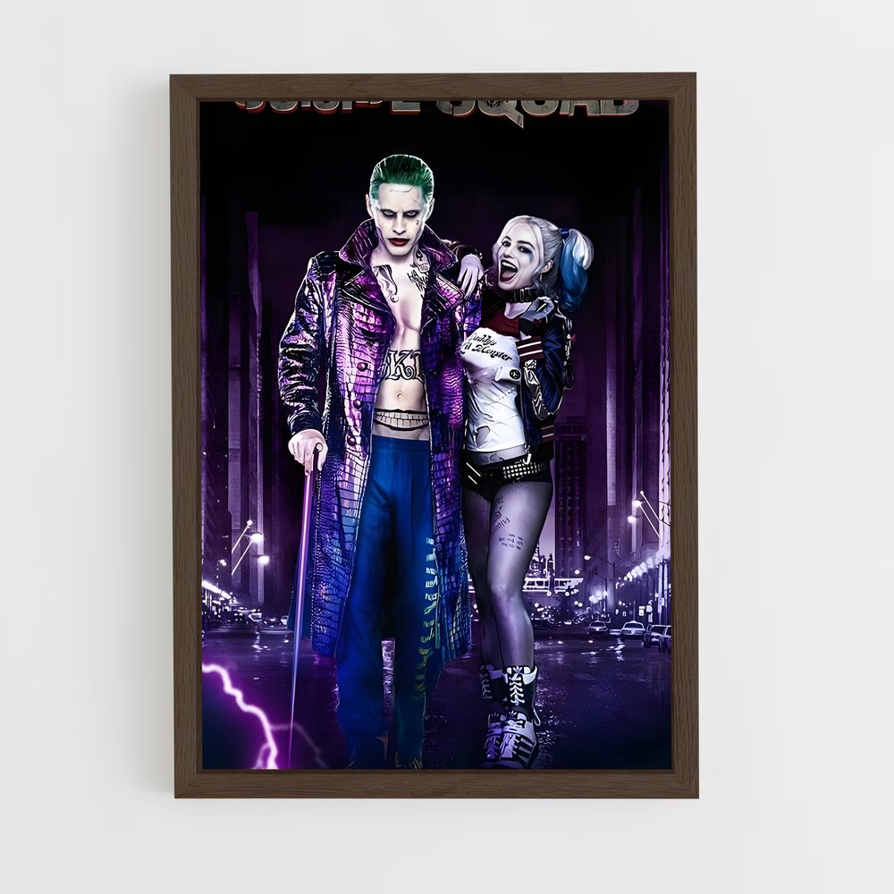 ap-suicide squad-12 cadre Bois foncé