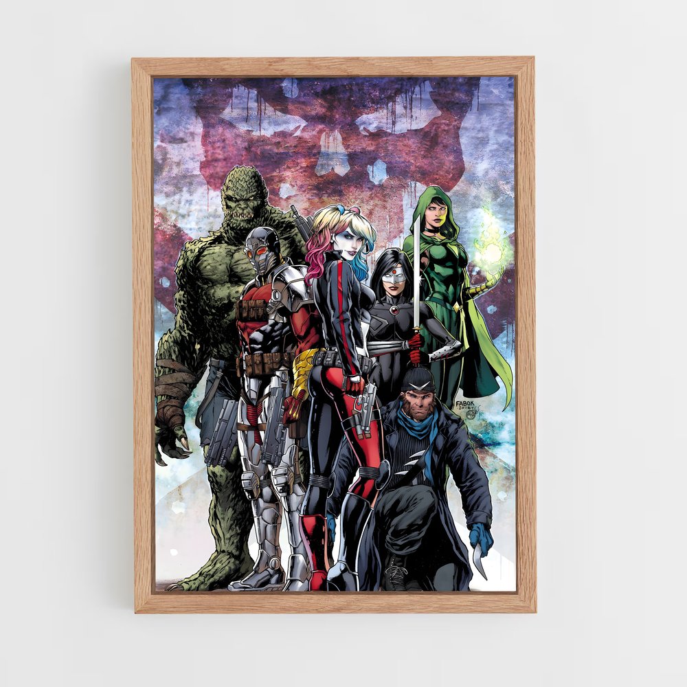 ap-suicide squad-5 cadre Bois clair