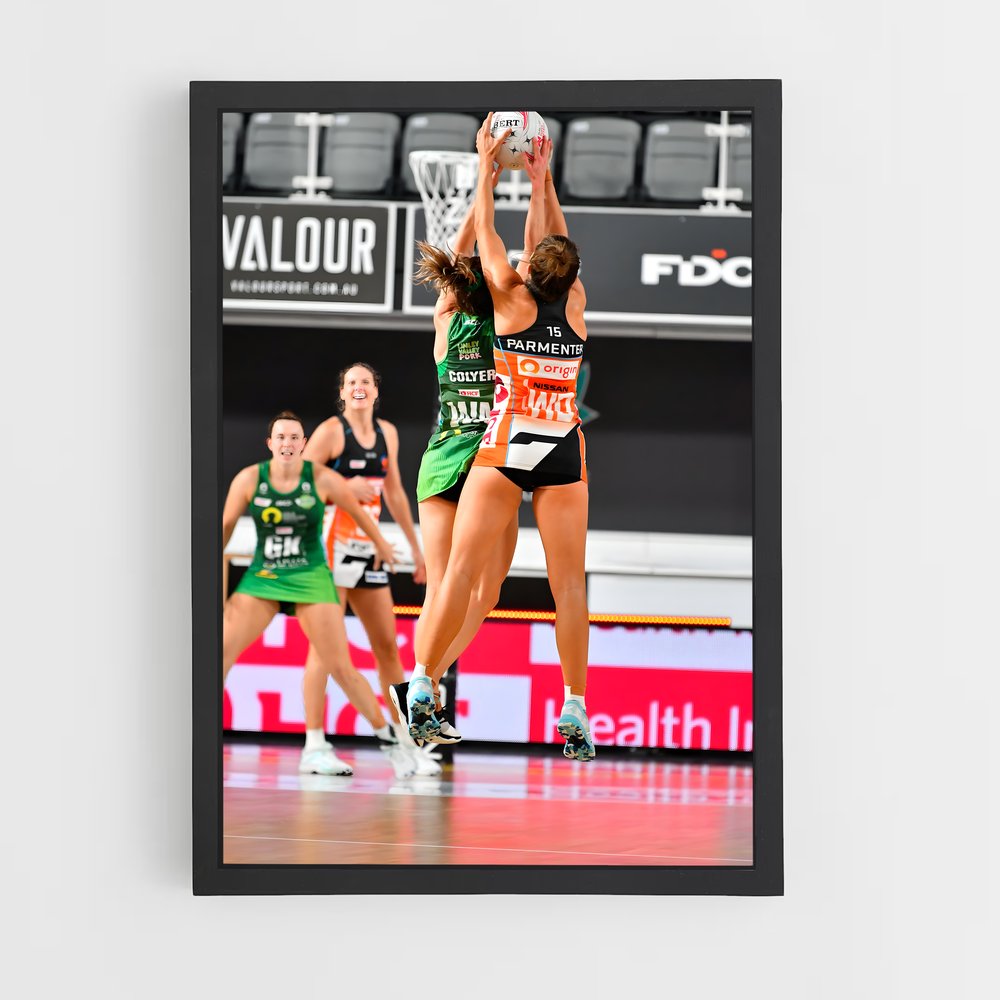 ap-suncorp super netball-4 cadre Noir