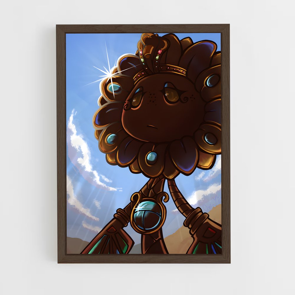 ap-sunflower-3 cadre Bois foncé