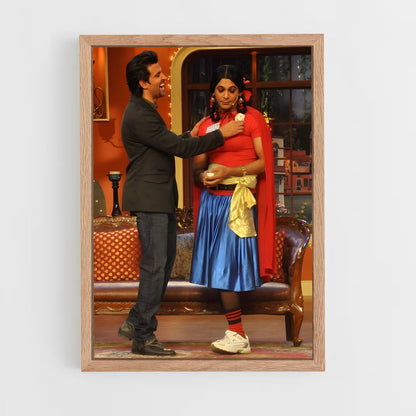 ap-sunil grover-2 cadre Bois clair