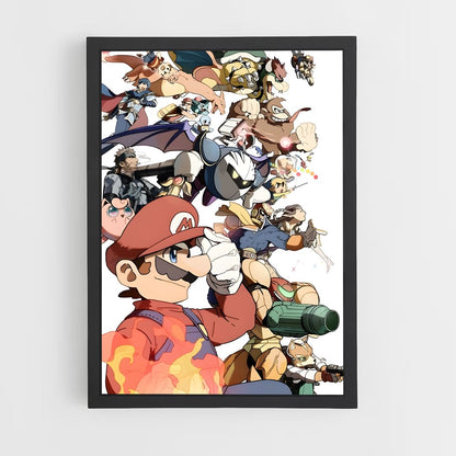 ap-super smash bros-2 cadre Noir