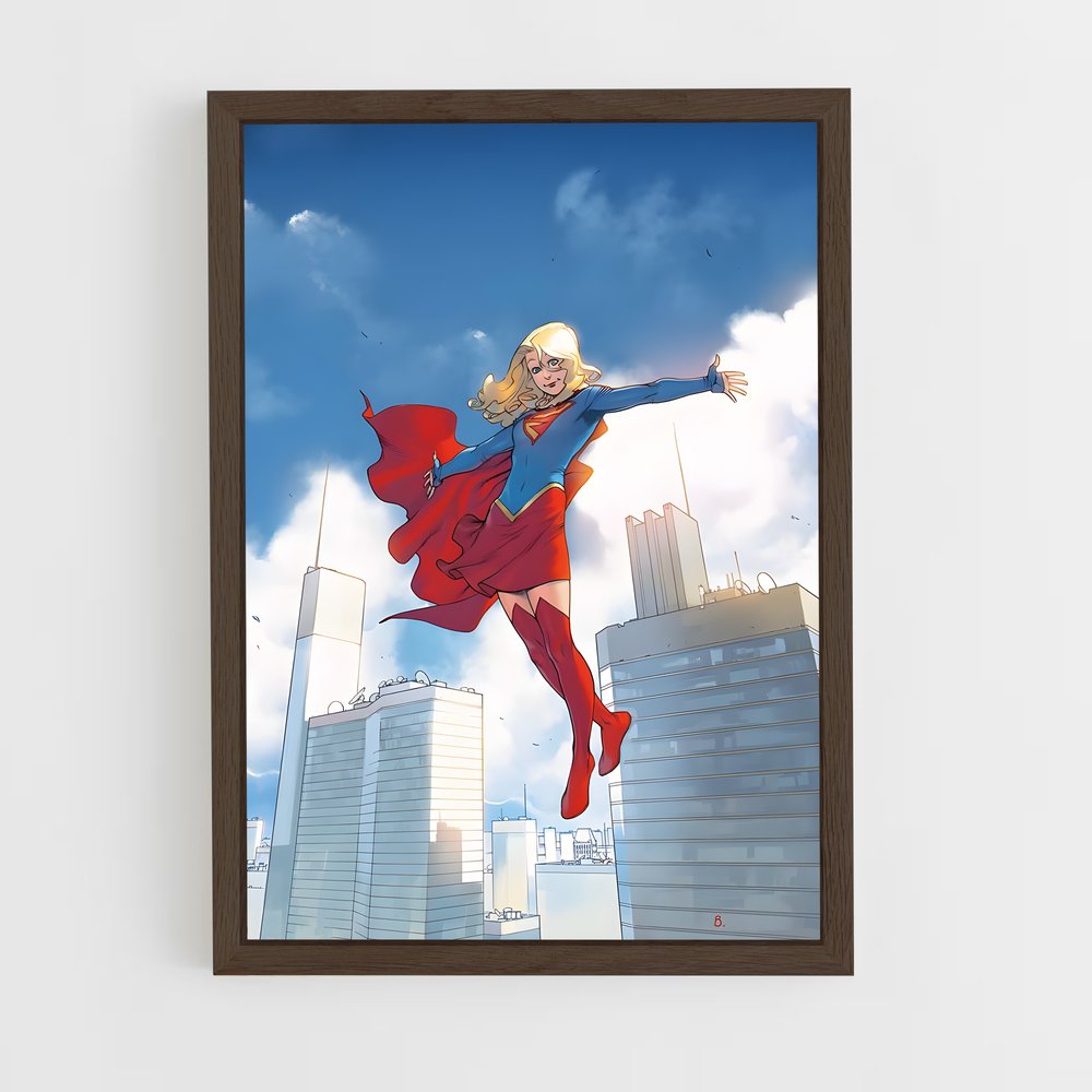 ap-supergirl-1 cadre Bois foncé