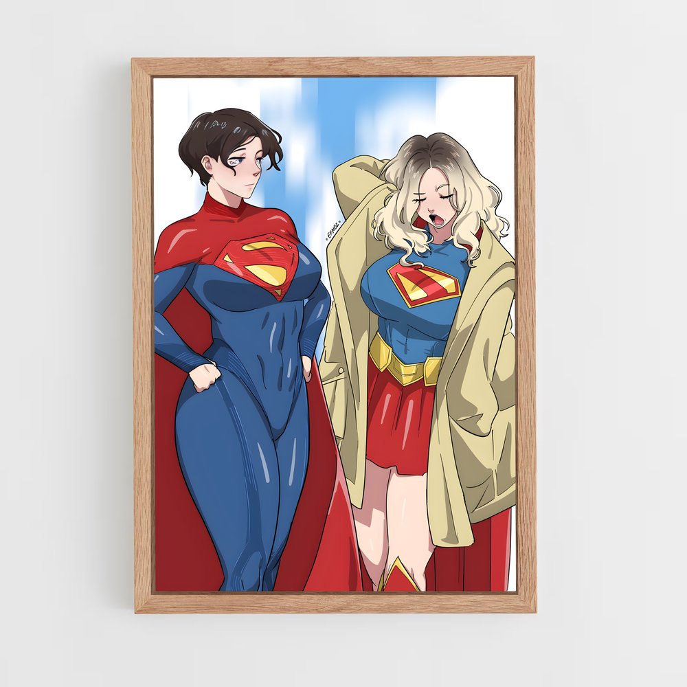 ap-supergirl-5 cadre Bois clair