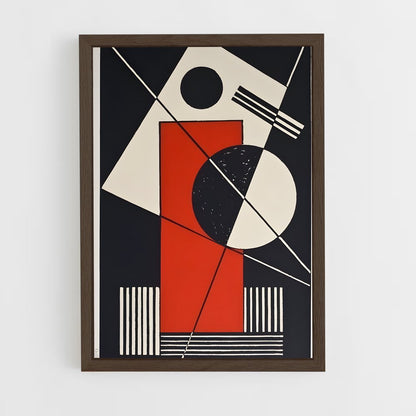 ap-suprematism-6 cadre Bois foncé