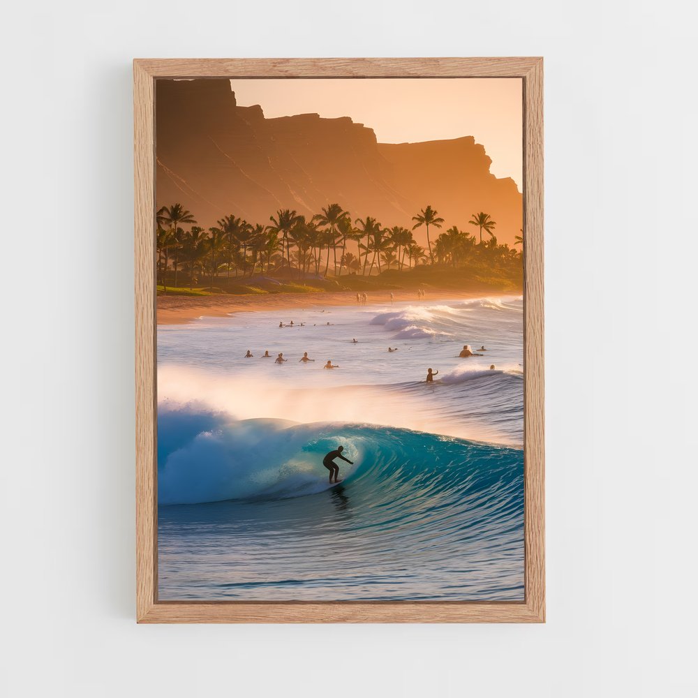 ap-surfing-1 cadre Bois clair
