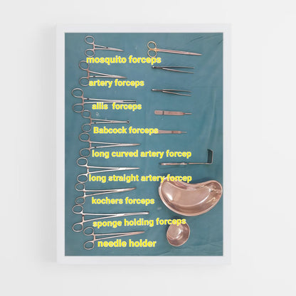 ap-surgical instruments-1 cadre Blanc