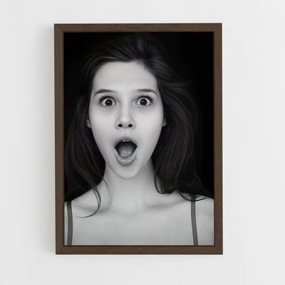 ap-surprised face-2 cadre Bois foncé