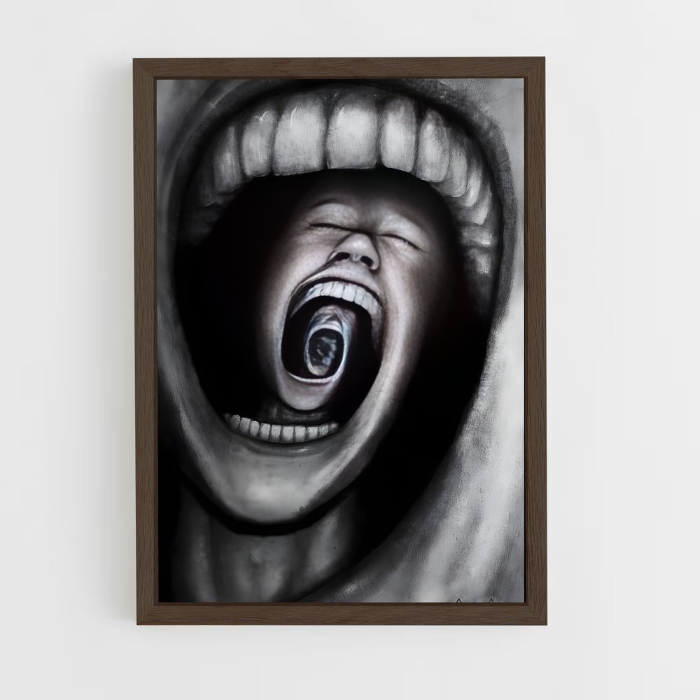 ap-surrealism-5 cadre Bois foncé