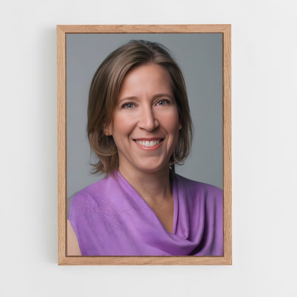 ap-susan wojcicki-1 cadre Bois clair