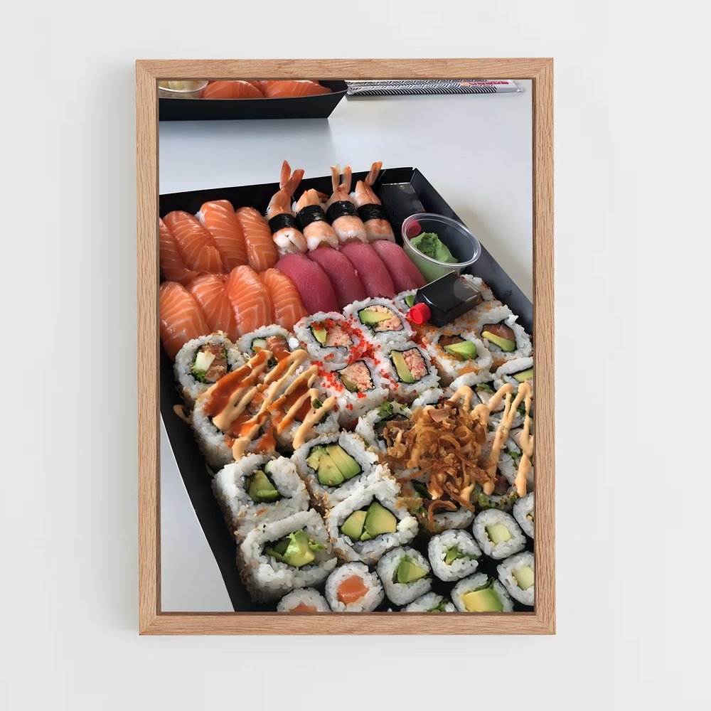 ap-sushi-1 cadre Bois clair