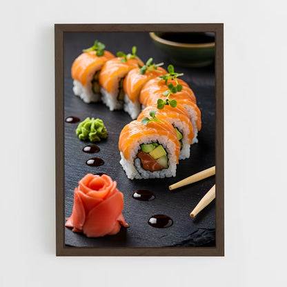 ap-sushi-5 cadre Bois foncé
