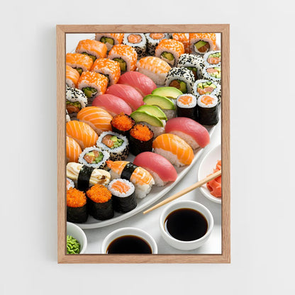 ap-sushi-6 cadre Bois clair