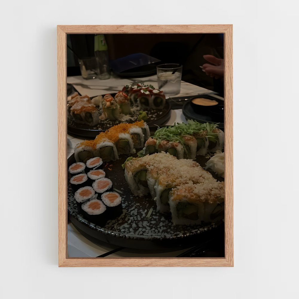ap-sushi-8 cadre Bois clair