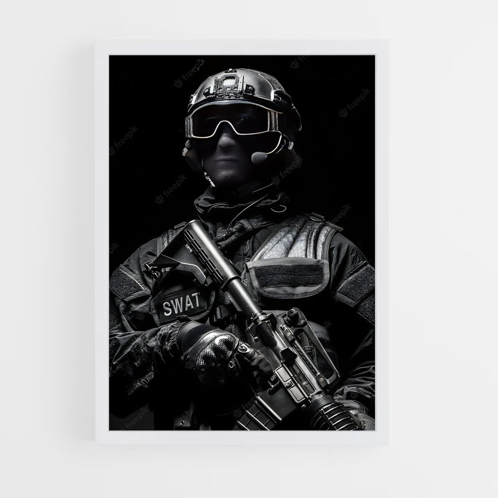 ap-swat team-2 cadre Blanc