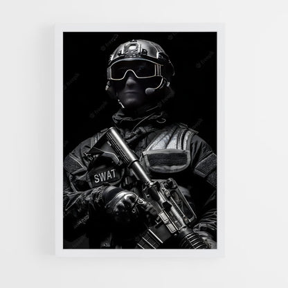 ap-swat team-2 cadre Blanc