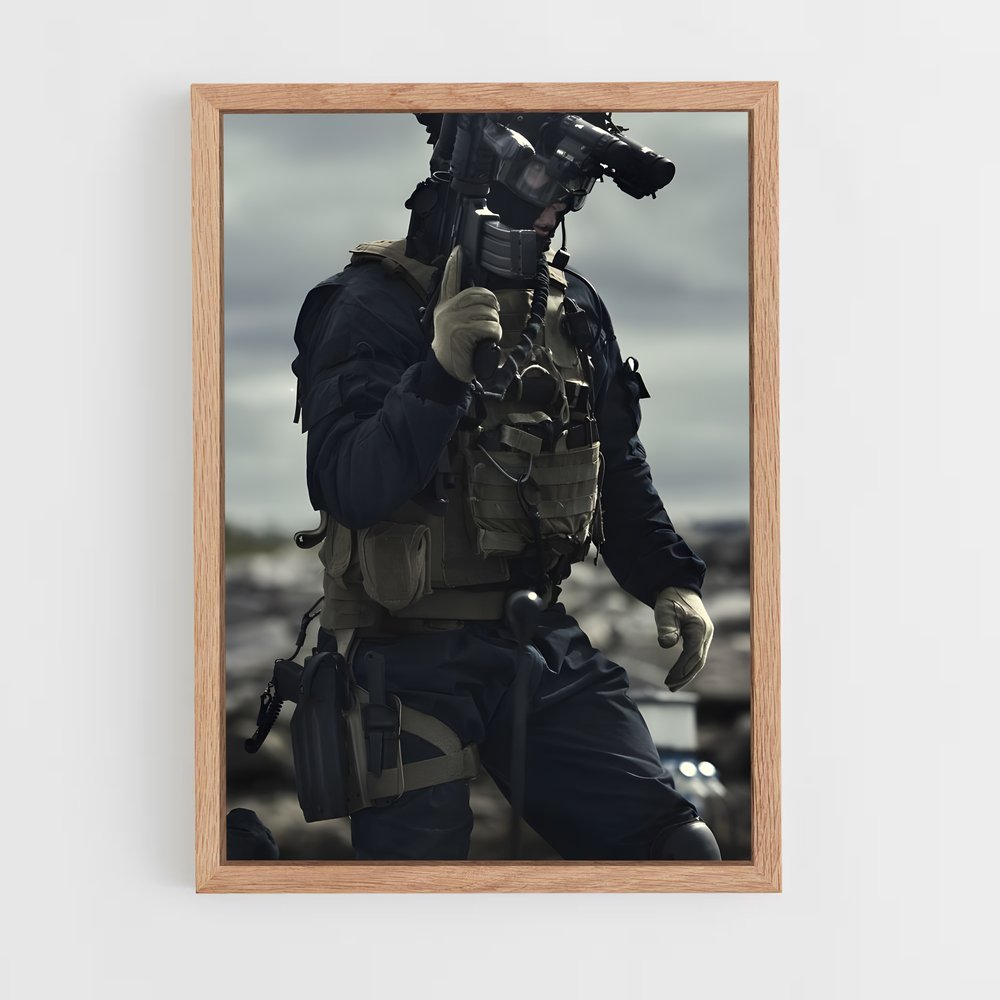 ap-swat team-7 cadre Bois clair