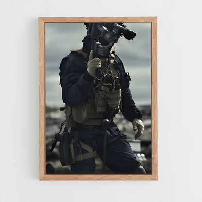 ap-swat team-7 cadre Bois clair