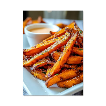 Poster Frites Douces et Croustillantes