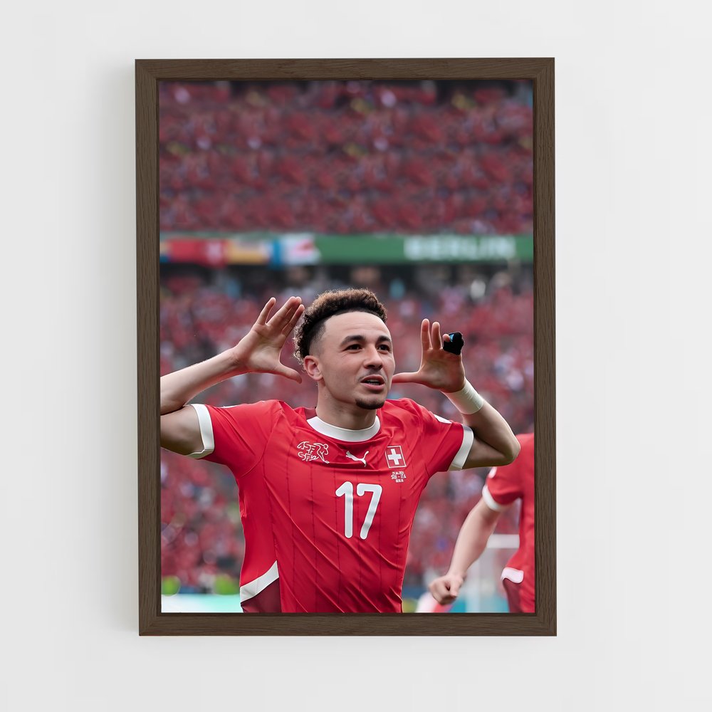 ap-switzerland national football team-7 cadre Bois foncé