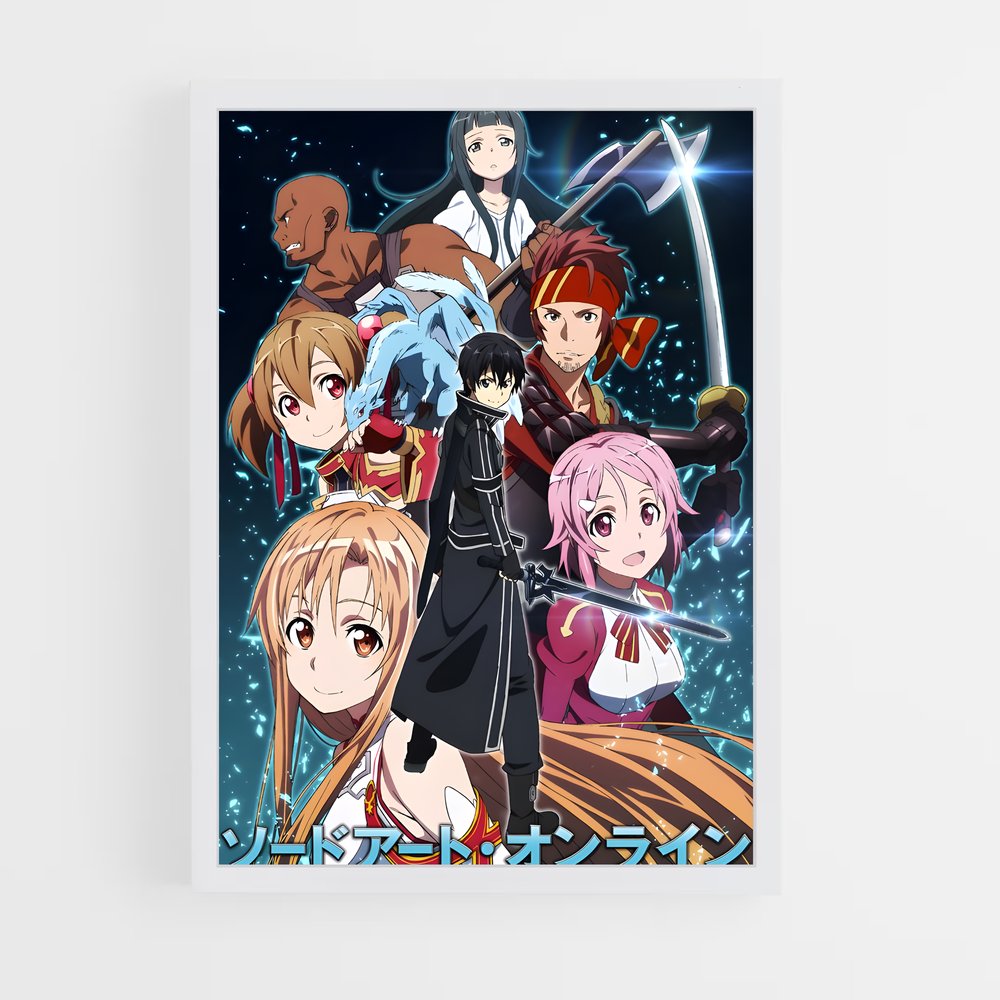 ap-sword art online-1 cadre Blanc