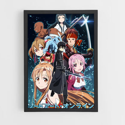 ap-sword art online-1 cadre Noir