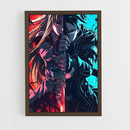 ap-sword art online-12 cadre Bois foncé