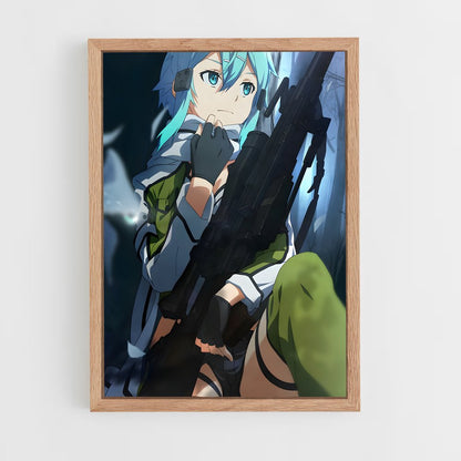 ap-sword art online-14 cadre Bois clair