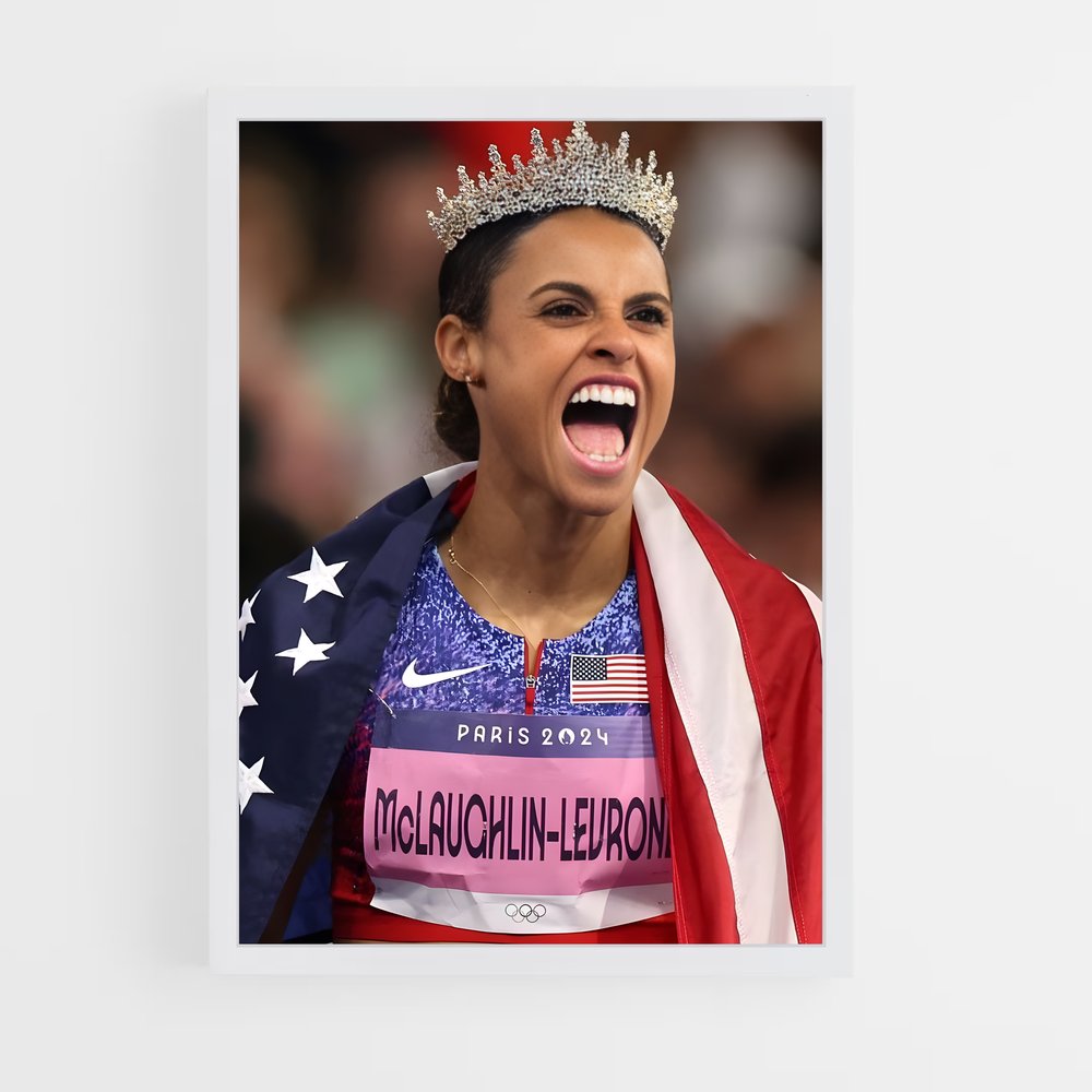 ap-sydney mclaughlin-levrone-3 cadre Blanc