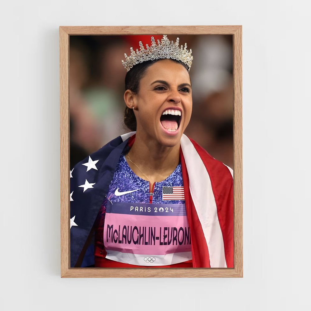 ap-sydney mclaughlin-levrone-3 cadre Bois clair