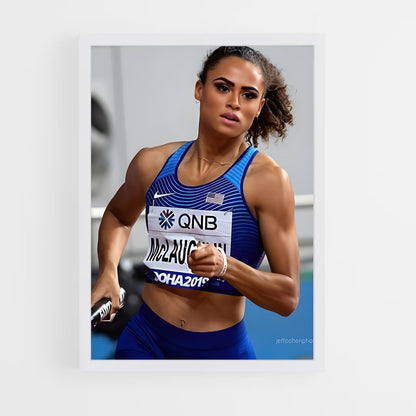 ap-sydney mclaughlin-levrone-7 cadre Blanc