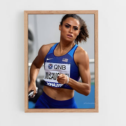 ap-sydney mclaughlin-levrone-7 cadre Bois clair