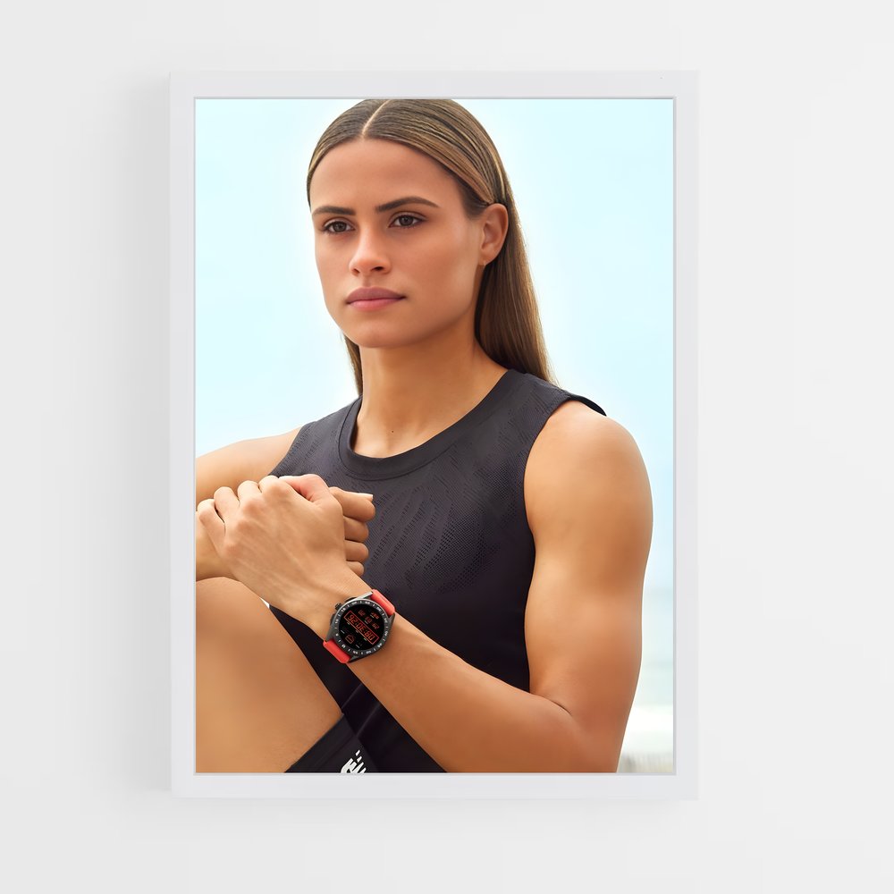 ap-sydney mclaughlin-levrone-8 cadre Blanc