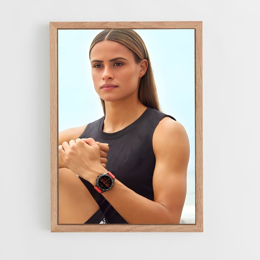 ap-sydney mclaughlin-levrone-8 cadre Bois clair