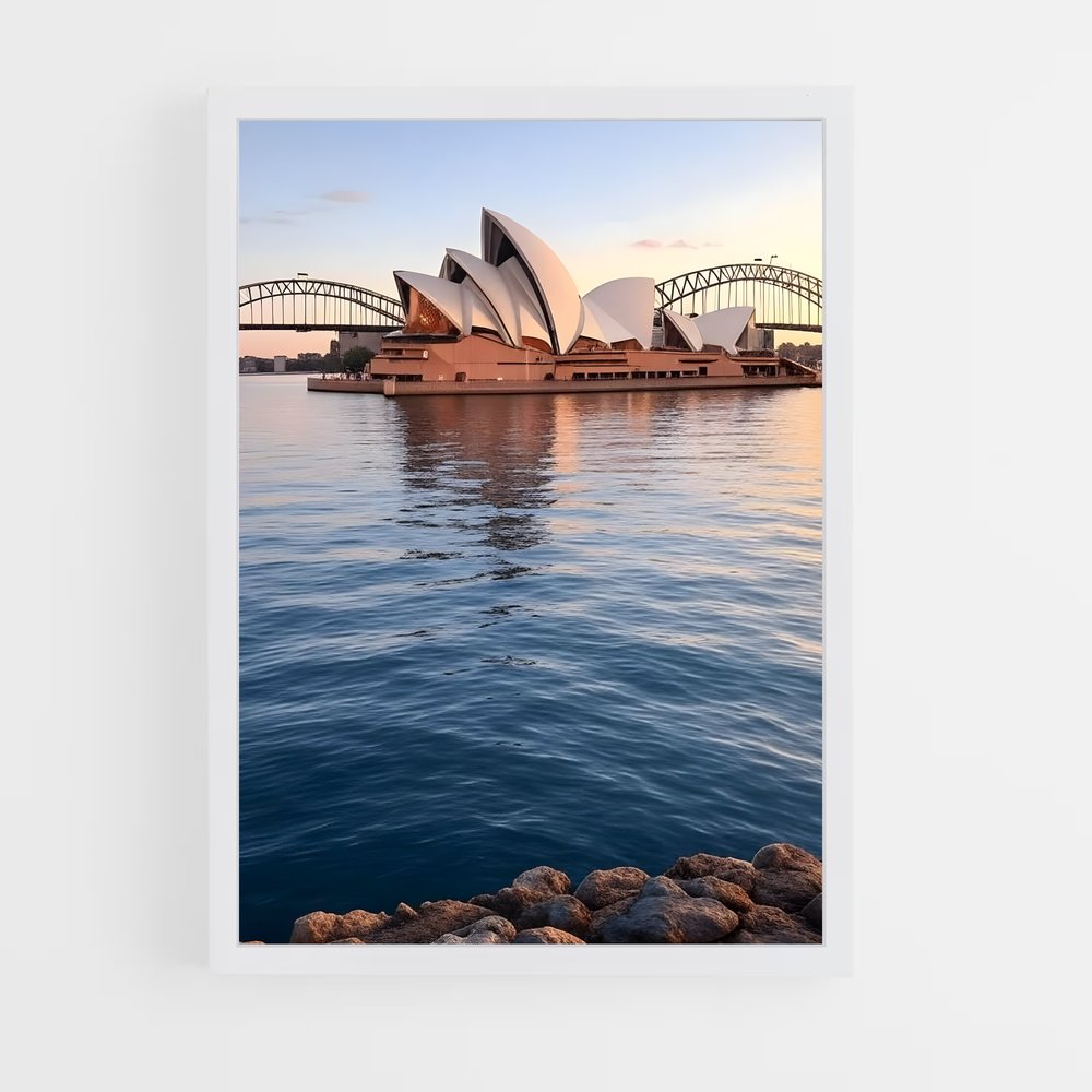 ap-sydney opera house-9 cadre Blanc